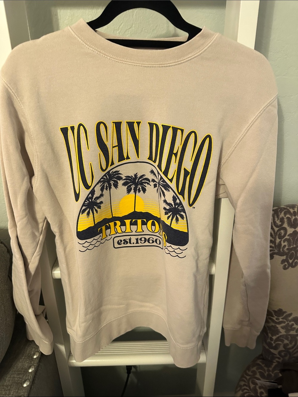 UC San Diego Tritons Beige Crewneck Sweatshirt - Picture 1 of 2